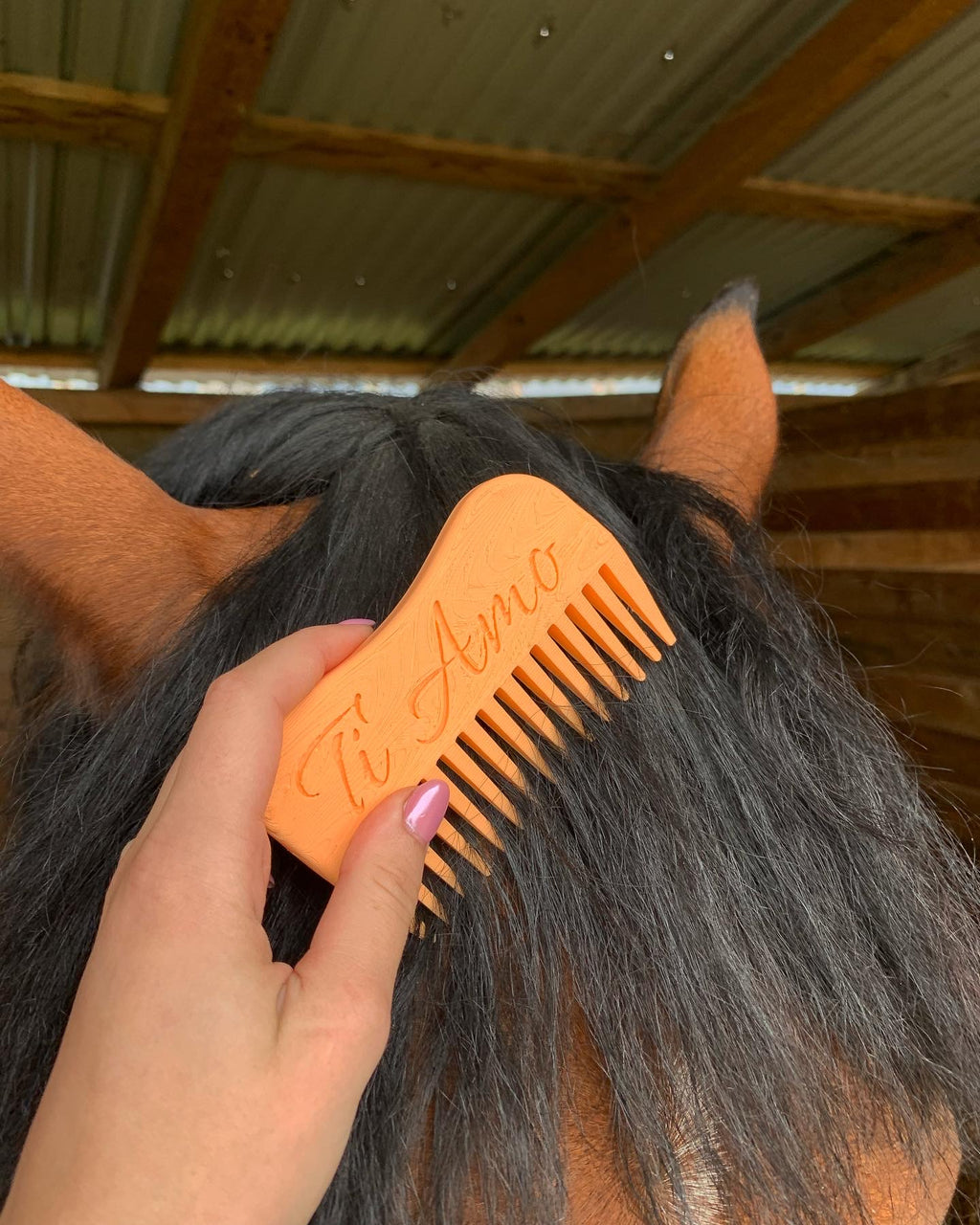 Személyre szabható sörény fésű