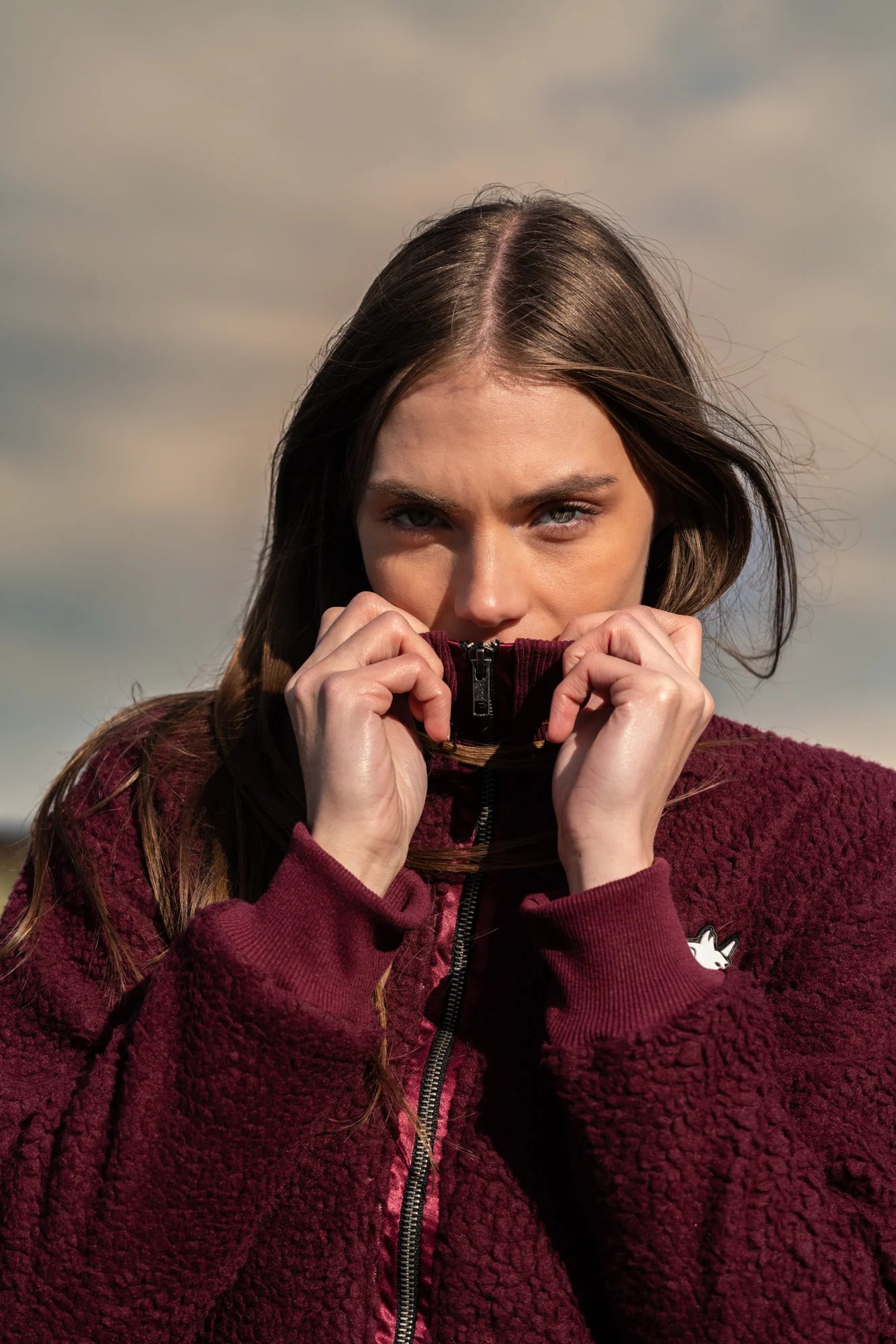 Sherpa pulcsi-Bordó