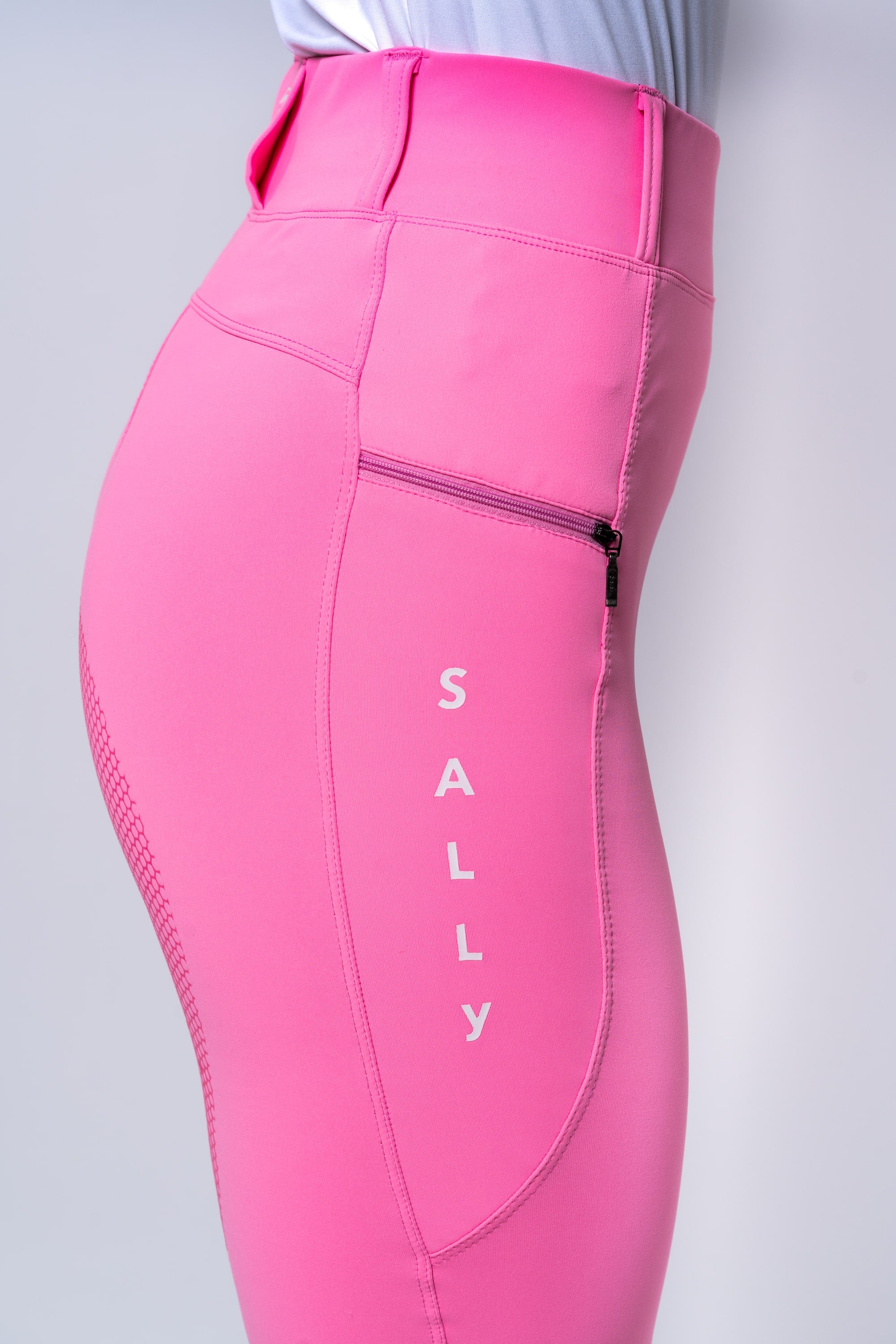 Sally Teliszilikonos Lovagló Leggings - Passion Pink