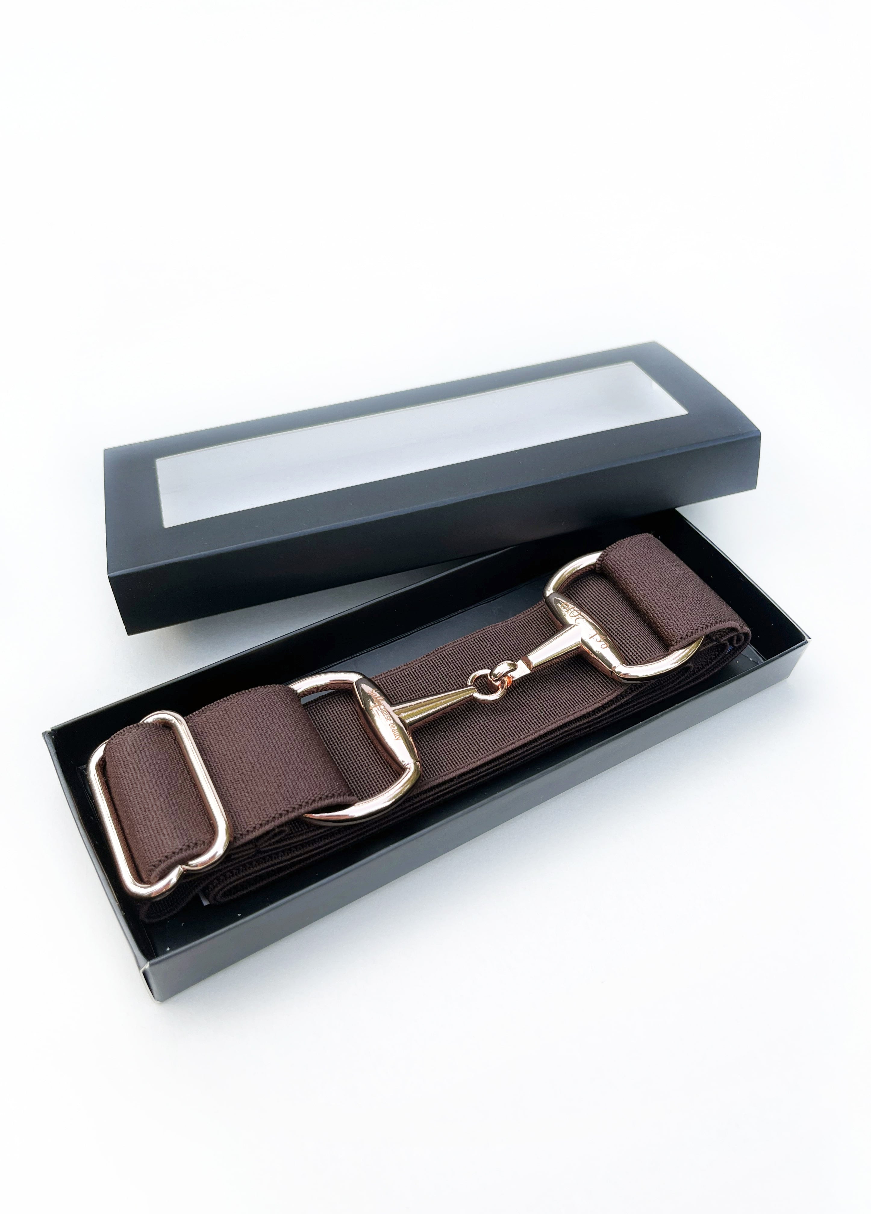 Barna - rozé arany zablás öv