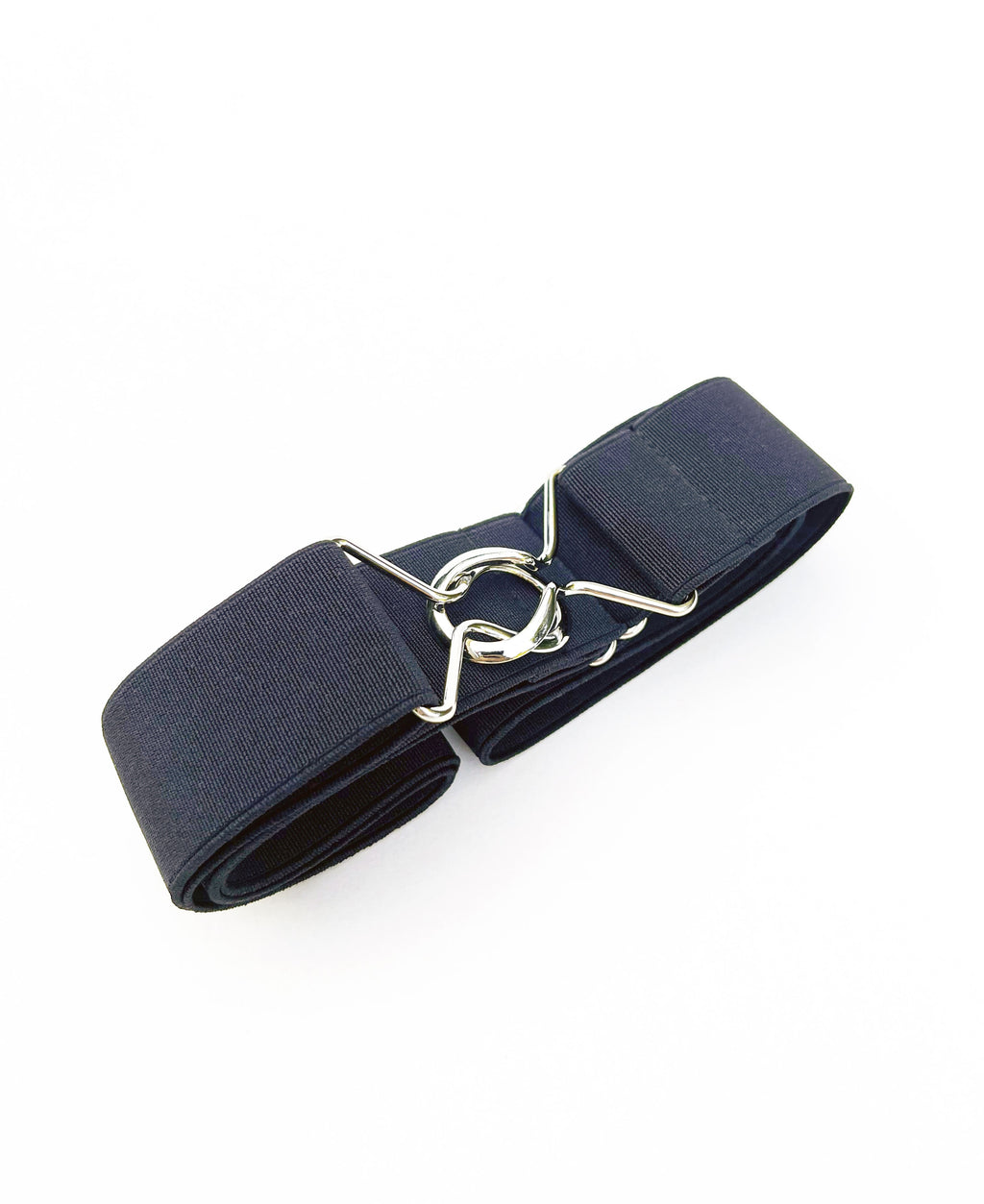 Fekete elasztikus patkós öv