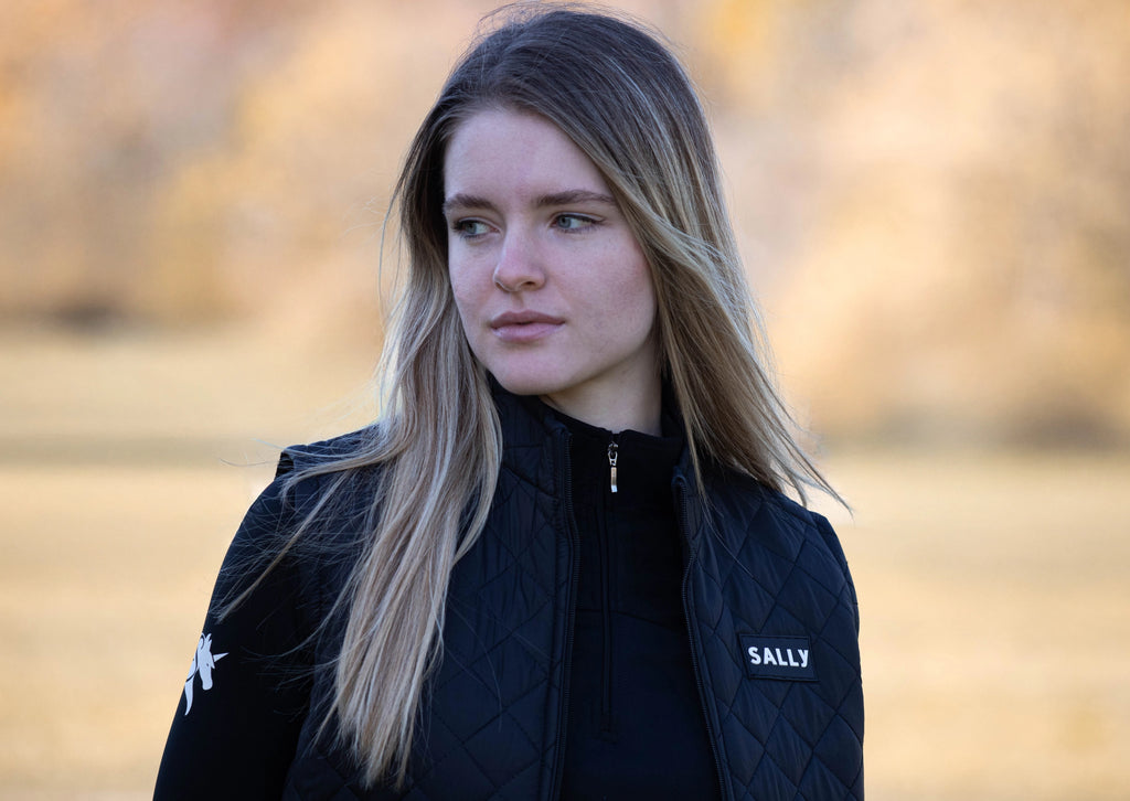 Sally steppelt mellény-Fekete